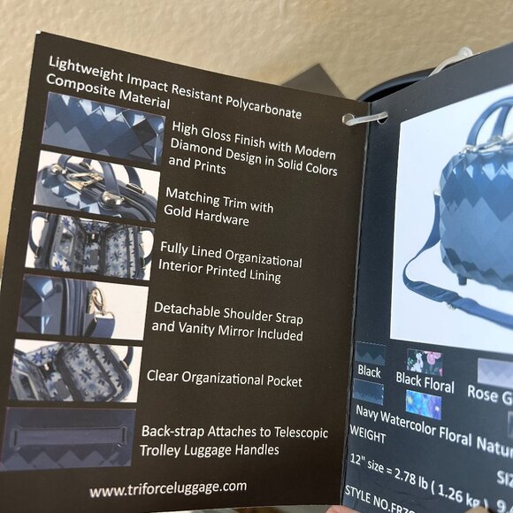 TRIFORCE Elite Performance Travelware Black Beauty Hardcase Glossy NWT - Picture 5 of 5